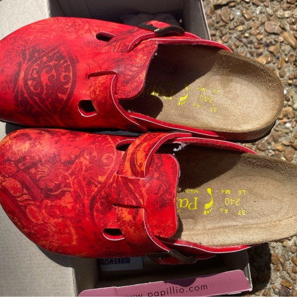 Papillio Bold Red Patterned Clogs - Picture 3 of 4